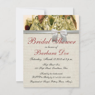 Invitation Mariage Antique de la Mariée