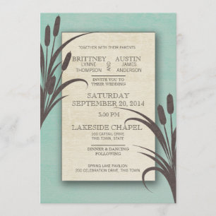 Invitation Mariage Aqua Lake
