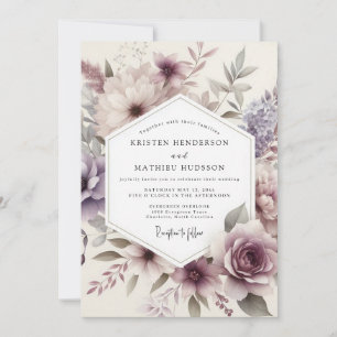 Invitation Mariage Aquarelle Flora Chardon