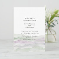 Mariage aquarelle violet de bruyère écossaise