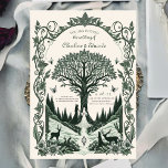 Invitation Mariage Art médiéval fantastique gravure<br><div class="desc">Mariage Art médiéval rétro gravure</div>