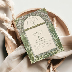 Invitation Mariage Art Nouveau d'Olive