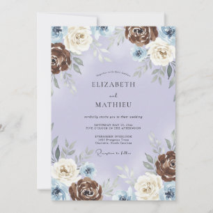 Invitation Mariage Artisanal au Prune au Chocolat