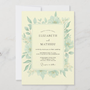 Invitation Mariage au Beurre de Menthe Eucalyptus