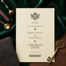 Mariage au blason de dragon à nœud celtique vintag