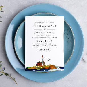 Invitation Mariage au bord de la mer