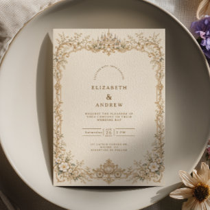 Invitation Mariage au Château de Conte de Fées