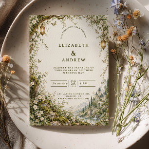 Invitation Mariage au Château de la Forêt Enchantée