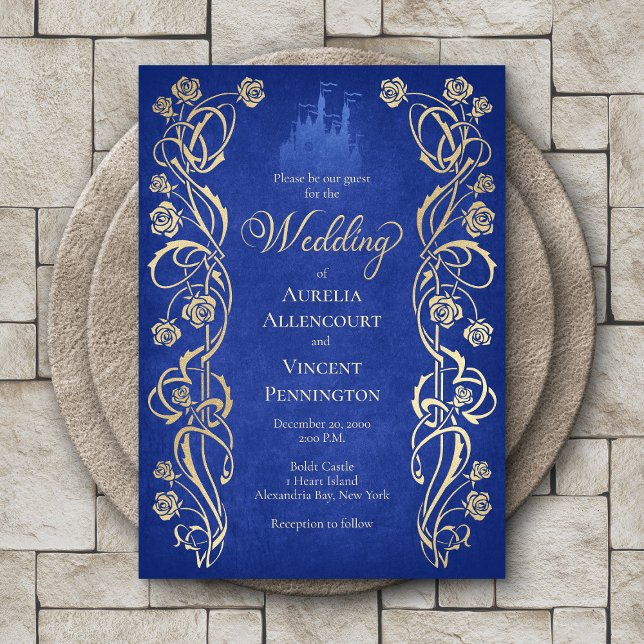 Invitation Mariage au Château de la Rose Enchantée (Créateur téléchargé)