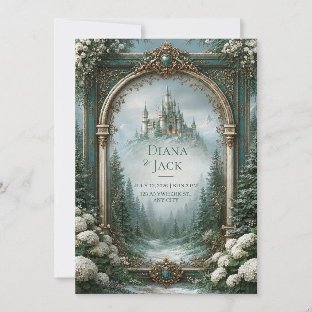 Invitation Mariage au Château de Teal (Devant)