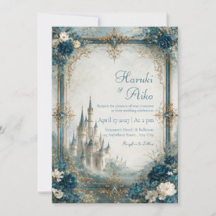 Invitation Mariage au Château Floral de Saphir