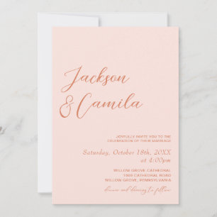 Invitation Mariage au coucher de soleil d'été