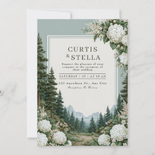 Invitation Mariage au Hydrangea de Sage Mountain