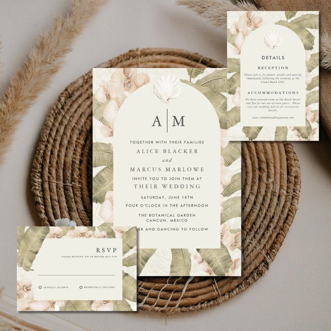 Invitation Mariage au Jardin Botanique (Créateur téléchargé)