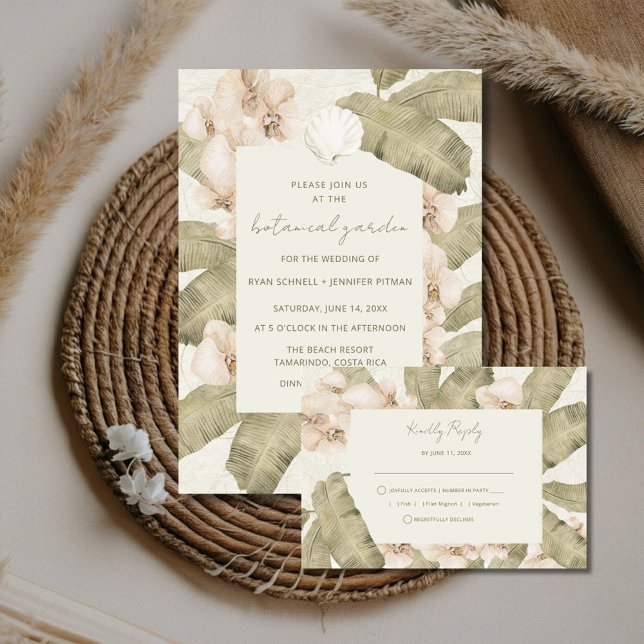 Invitation Mariage au Jardin Botanique (Créateur téléchargé)