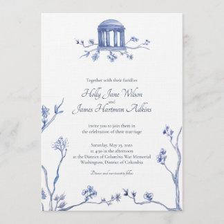 Invitation Mariage au Mémorial de la Guerre de DC - Holly & J