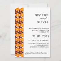 Mariage au motif ethnique africain sans couture