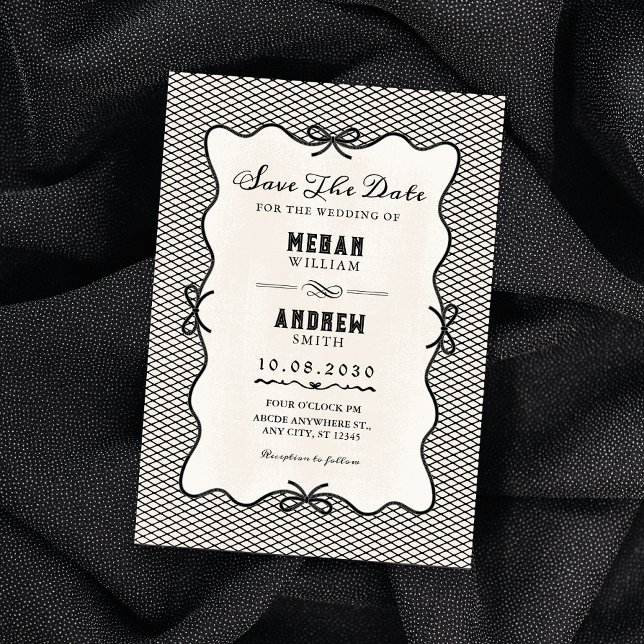 Invitation Mariage au nœud noir  (Créateur téléchargé)