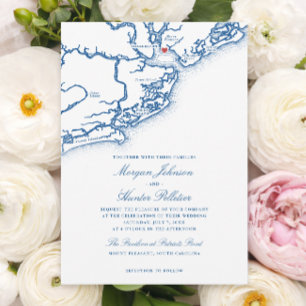 Invitation Mariage au Pavilion at Patriots Point Mount Pleasa