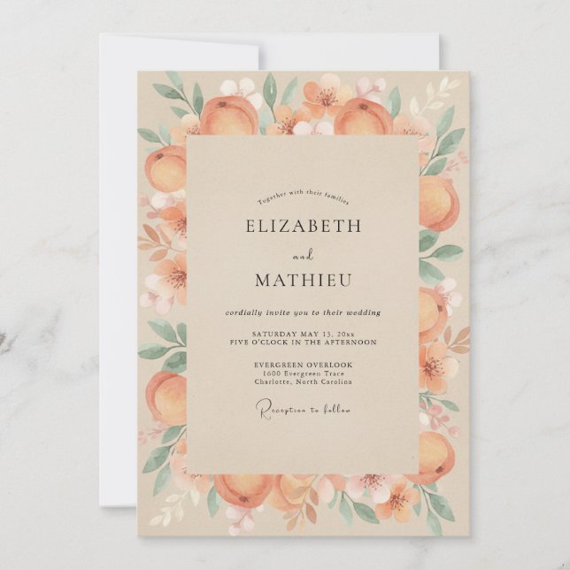 Invitation Mariage au Péché Ranunculus Foliage Eucalyptus (Devant)