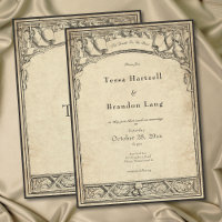 Mariage au style gothique médiéval avec arche sur