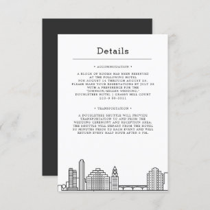 Invitation Mariage Austin   Détails de l'invité