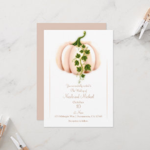 Invitation Mariage Automnal Chic Livre pour Enfants Citrouill