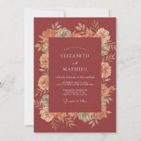 Mariage Automnal Rouge Brique Maussade