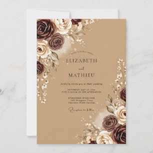 Invitation Mariage Automnal Tan Poli