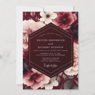 Invitation Mariage automnal velouté de Bourgogne