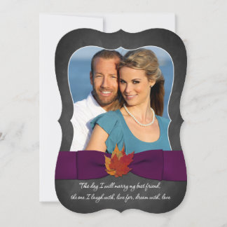 Invitation Mariage automne | Tableau, Feuilles d'automne, Vio