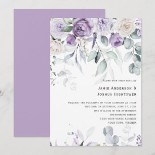 Invitation Mariage aux Fleurs de Lavande