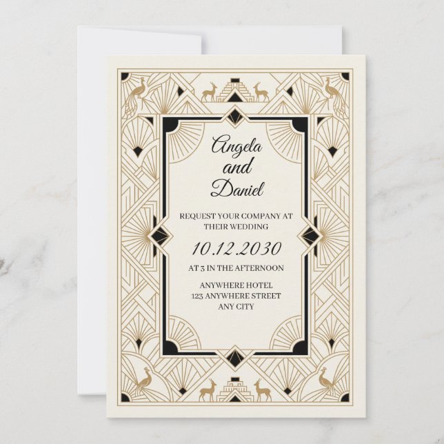 Invitation Mariage aux fleurs sauvages pastel (Devant)
