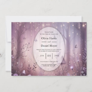 Invitation Mariage aux Lumières Magiques de Lavande