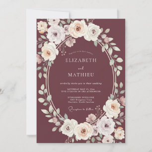 Invitation Mariage aux Pétales Peintes en Bordeaux