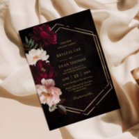 Mariage aux Pivoines Florales Rose Pâle et Bourgog