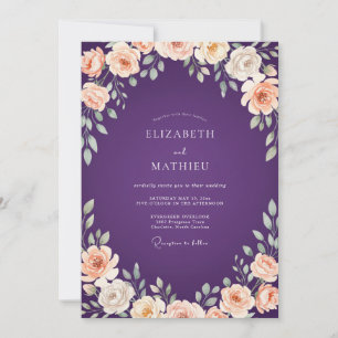 Invitation Mariage aux Pivoines Jaunes de la Forêt