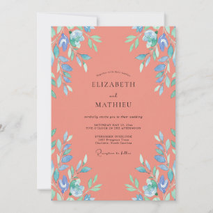 Invitation Mariage aux vignes d'abricot