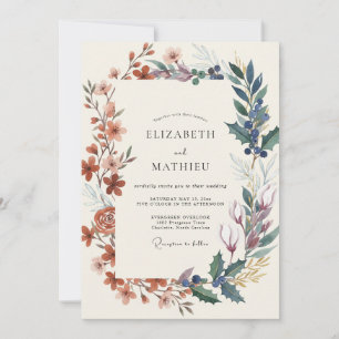 Invitation Mariage Baie de Cuivre Ardoise