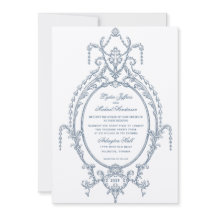Mariage baroque d'Ornat Bleu