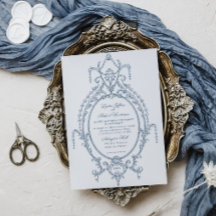 Mariage baroque d'Ornat Bleu