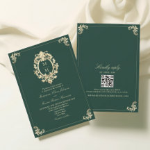 Mariage Baroque Or et Vert Émeraude