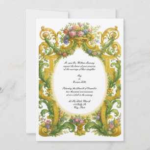 Invitation Mariage Baroque Rococo