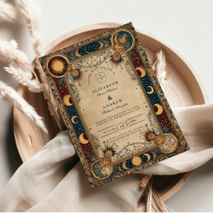 Invitation Mariage Baroque Royal Céleste