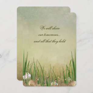 Invitation Mariage Beach Seashells