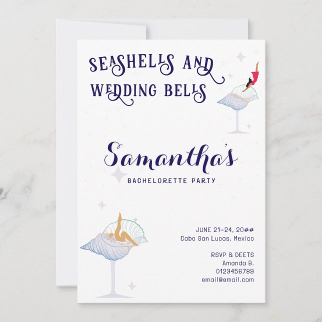Invitation Mariage Bells Beach Cruise Bachelorette (Devant)