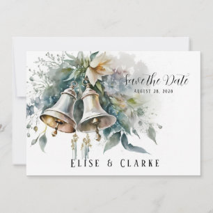 Invitation Mariage Bells Et Mariage Peony Enregistrer La Date