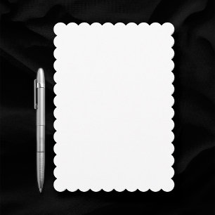 Invitation Mariage blanc brut à arêtes à crête blanche