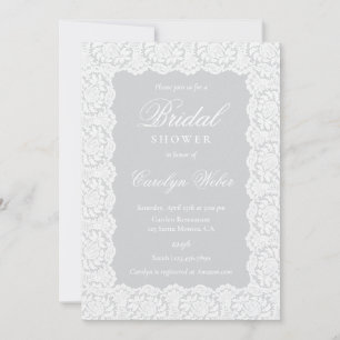 Invitation Mariage Blanc en Dentelle