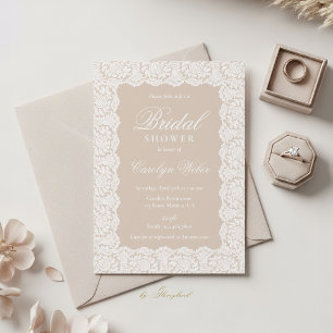Invitation Mariage Blanc en Dentelle